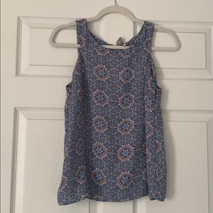 Blue and pink tank top